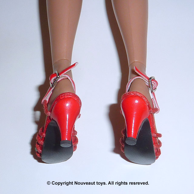 Red Straps Heel Shoes #6